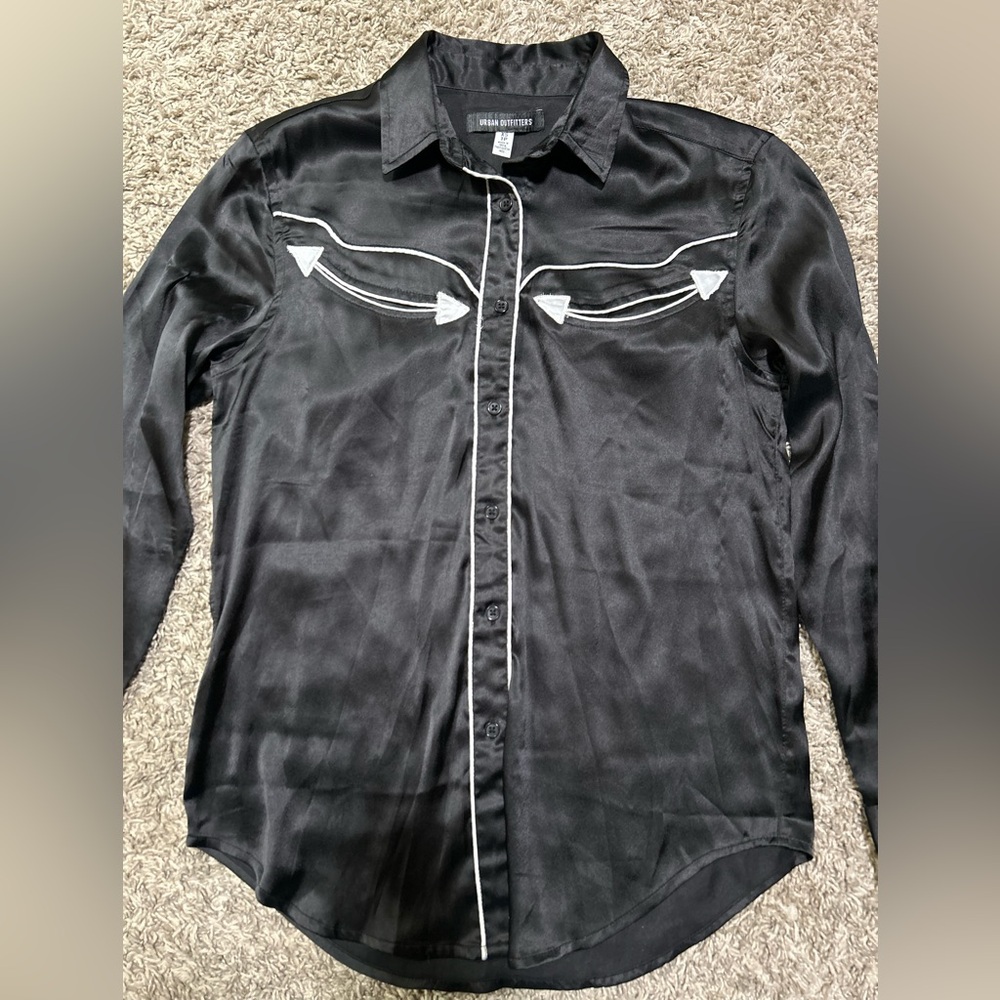Urban Outfitters Black Button Up